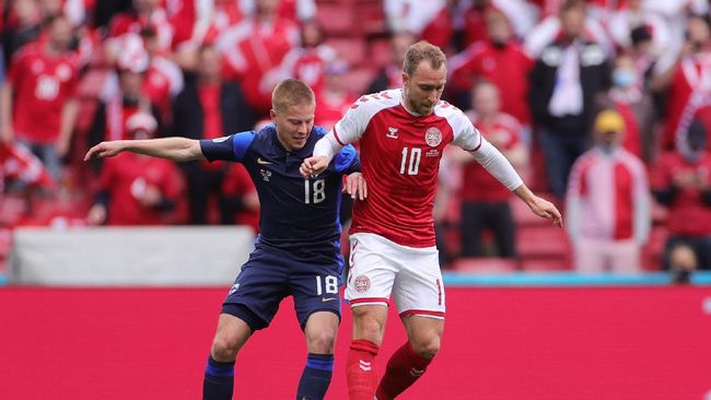 Euro 2020 Denmark vs Finlandia dengan Hasil 0 - 1